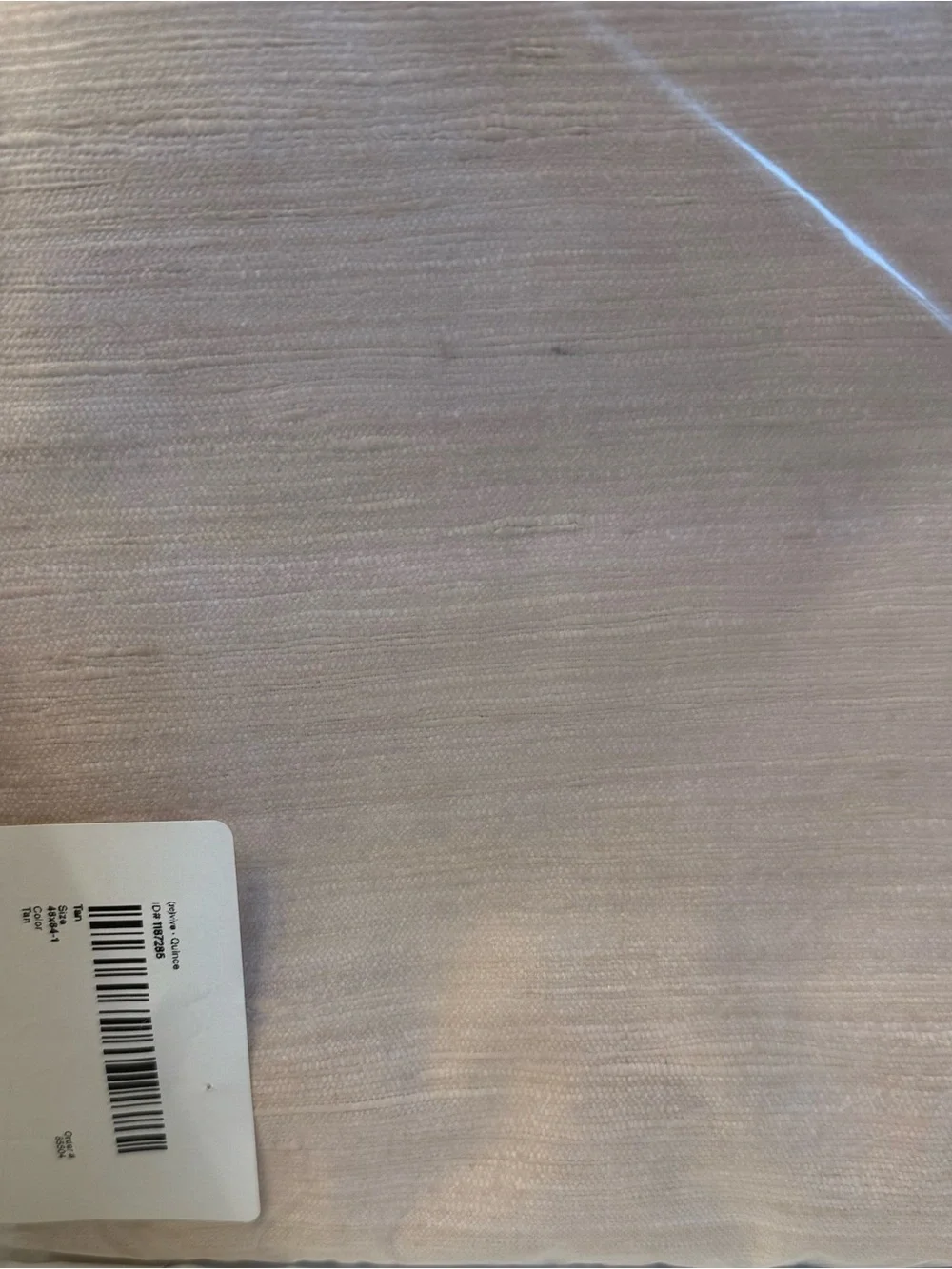NIP Quince Raw Silk 1 light filtering panel 48x84 - Sand Gorgeous !
